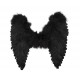 ailes d'ange pliées noir